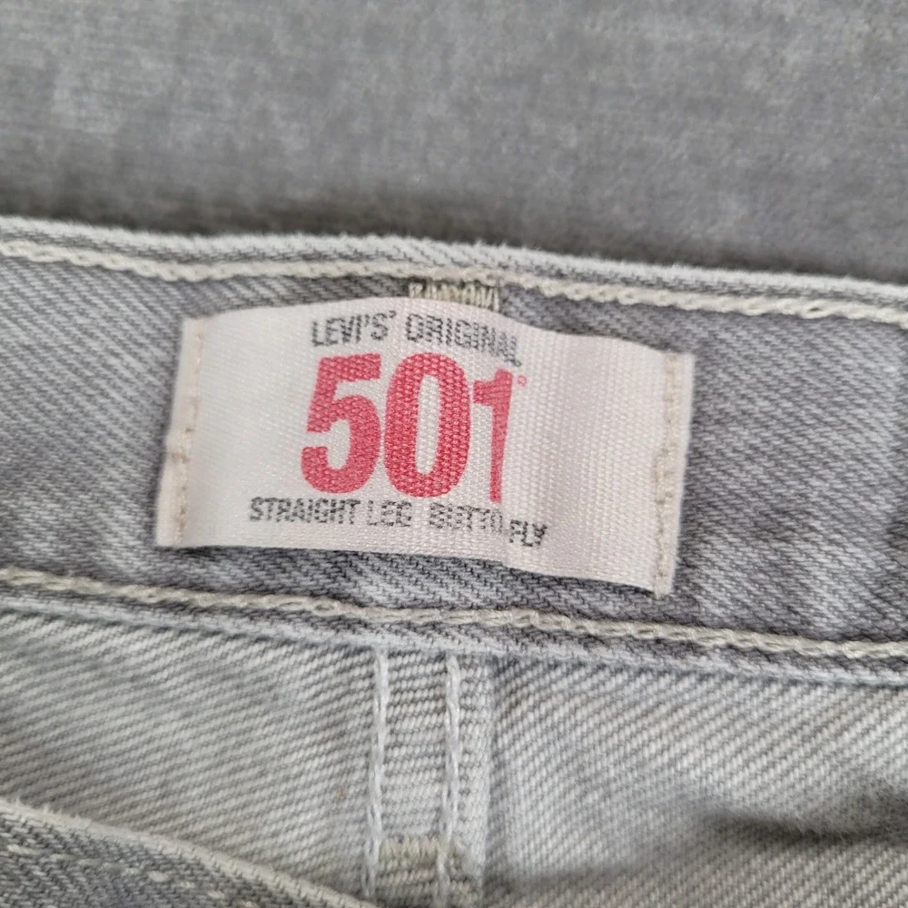 Levi's 501 Vintage Y2K Distressed Grunge Button Fly‎ Jeans Men's Actual Sz 30x29